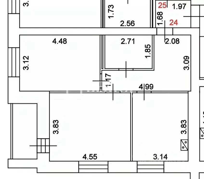 2-к кв. Костромская область, Кострома ул. 7-я Рабочая, 36 (60.3 м) - Фото 2