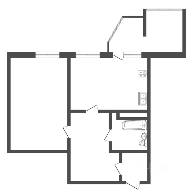 1-к кв. Тюменская область, Тюмень ул. Московский Тракт, 143к4 (61.2 м) - Фото 2