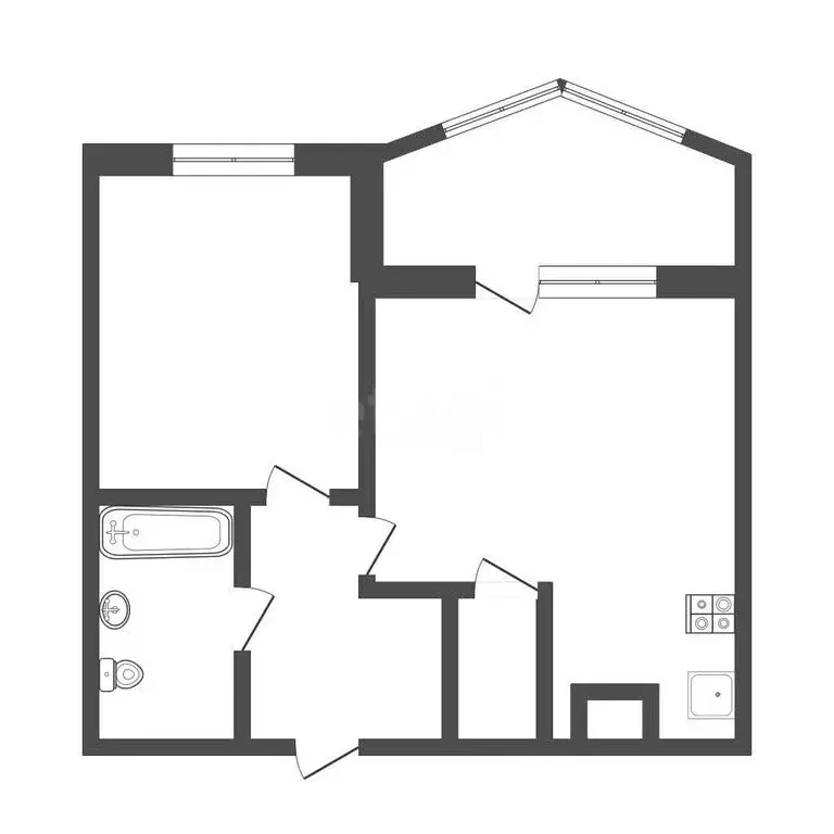 1-комнатная квартира: Щёкино, улица Ремонтников, 4 (31.8 м) - Фото 1