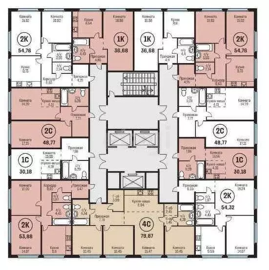 2-к кв. Алтайский край, Барнаул городской округ, Южный рп тракт Южный, ... - Фото 2