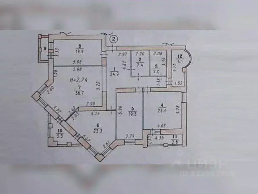 4-к кв. Омская область, Омск ул. Масленникова, 80 (160.9 м) - Фото 2