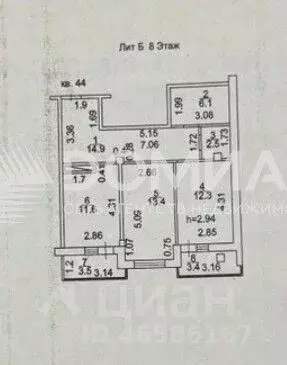 2-к кв. Ростовская область, Новочеркасск Баклановский просп. (60.8 м) - Фото 2