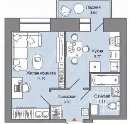 1-к кв. Пермский край, Пермь ул. Дзержинского, 31А (34.0 м) - Фото 0