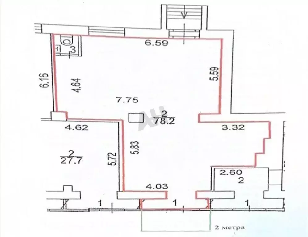 Помещение свободного назначения в Москва Автозаводская ул., 13/1 (82 ... - Фото 1