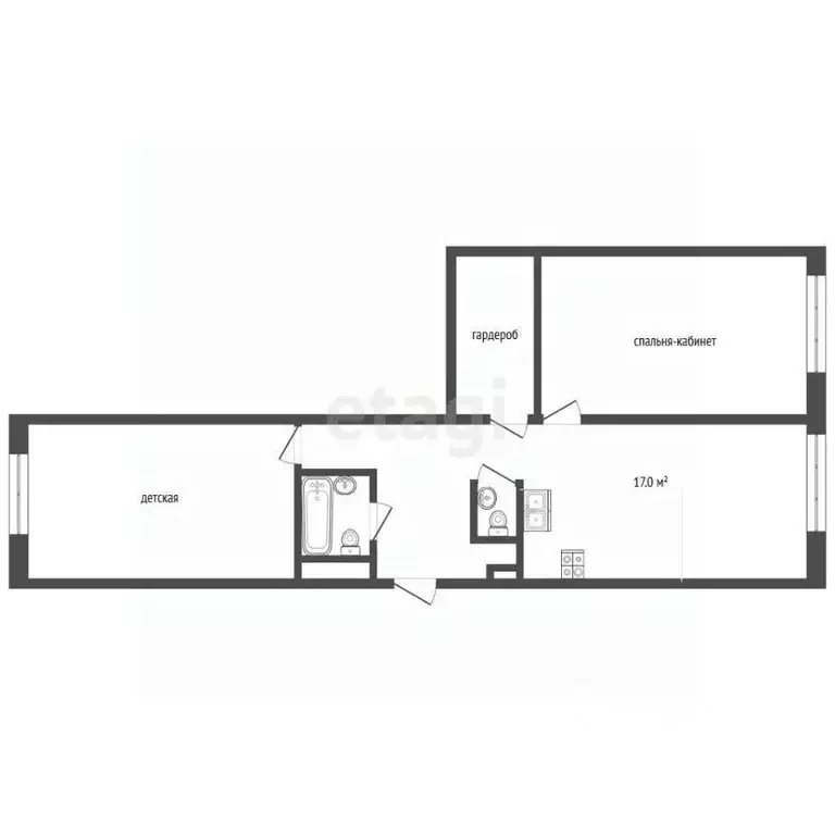 3-к кв. Москва ул. Архитектора Щусева, 5к2 (65.0 м) - Фото 2
