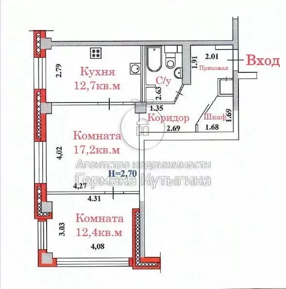 2-к кв. Волгоградская область, Волгоград ул. Ткачева, 17 (58.3 м) - Фото 1