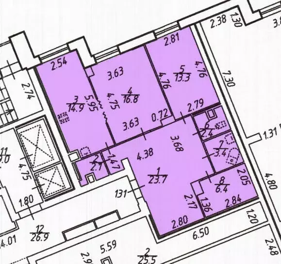2-комнатная квартира: Санкт-Петербург, улица Руднева, 16 (83 м) - Фото 1