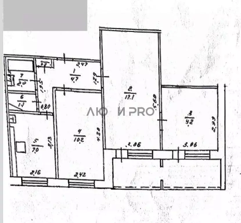 3-к кв. Башкортостан, Уфа бул. Тухвата Янаби, 65/1 (51.0 м) - Фото 2