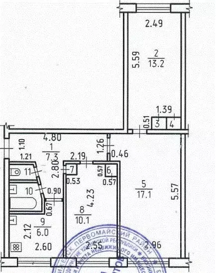 3-к кв. Удмуртия, Ижевск ул. Коммунаров, 175 (58.0 м) - Фото 1