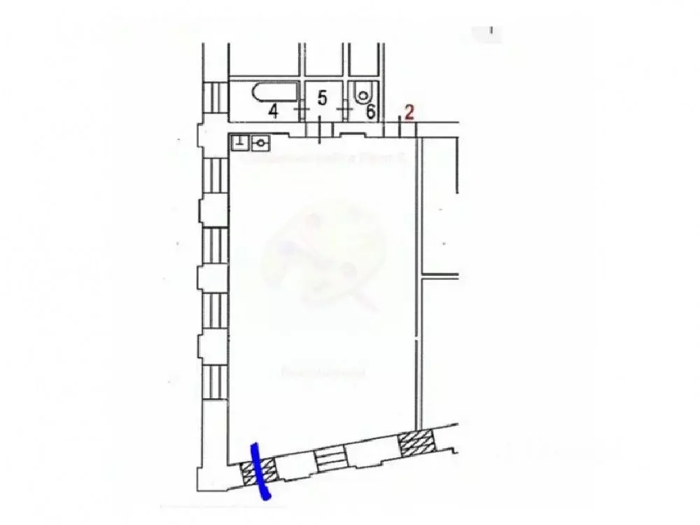 Помещение свободного назначения в Москва Больничный пер., 2 (55 м) - Фото 2