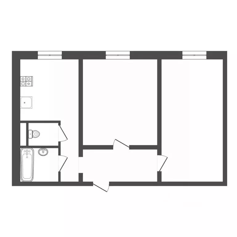 2-к кв. Тульская область, Богородицк Вязовская ул., 35 (44.0 м) - Фото 1