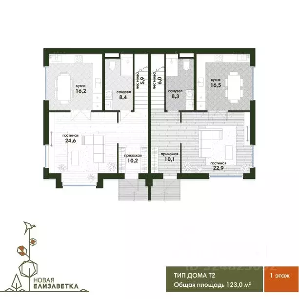 Таунхаус в Краснодарский край, Краснодар Новая Елизаветка мкр, ул. ... - Фото 2