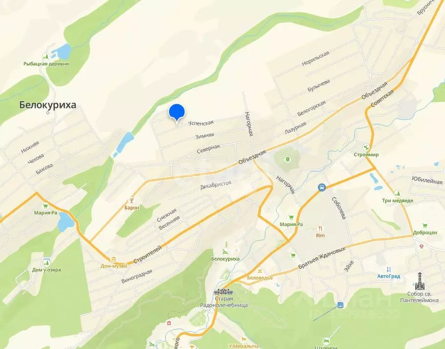 Участок в Алтайский край, Белокуриха Успенская ул., 44 (11.64 сот.) - Фото 1