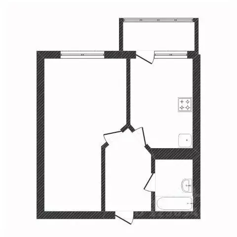1-к кв. Воронежская область, Воронеж Краснознаменная ул., 57/1 (43.0 ... - Фото 2