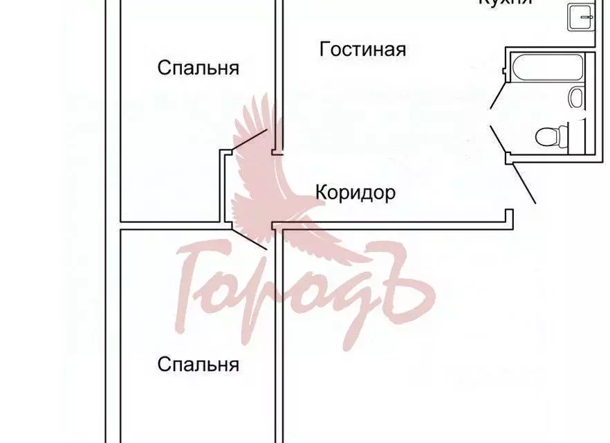 3-к кв. Орловская область, Урицкий район, Нарышкино пгт ул. Ленина, 13 ... - Фото 1