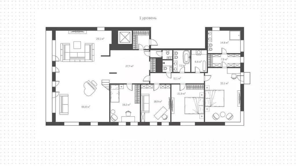 4-к кв. Москва Бутиковский пер., 3 (530.0 м) - Фото 1