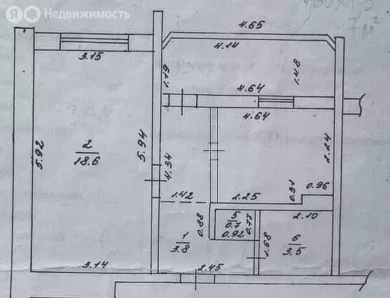 2-комнатная квартира: Анапа, улица Ленина, 153 (45 м) - Фото 1