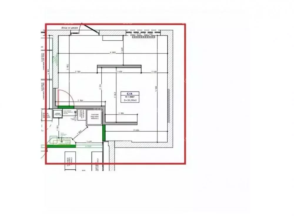 Торговая площадь в Москва Красноказарменная ул., 14Ак6 (30 м) - Фото 2