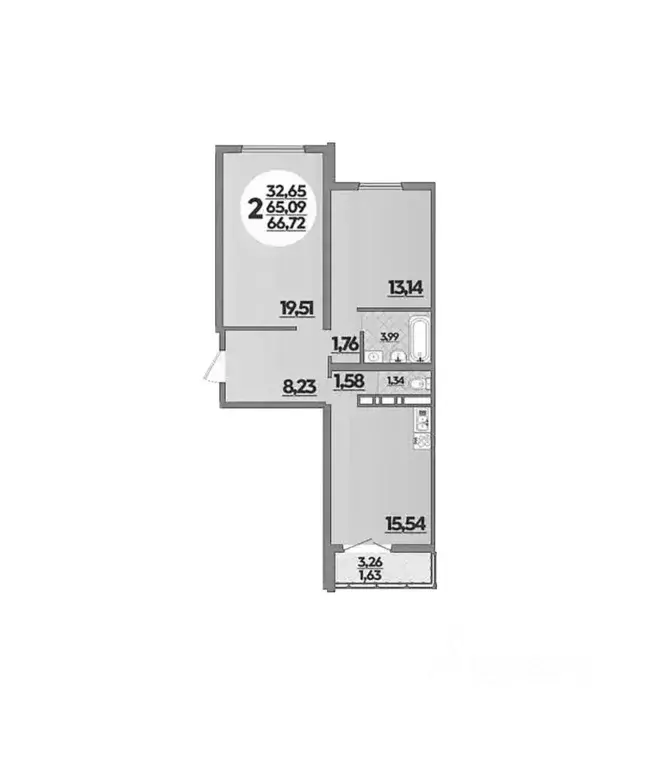 2-к кв. Краснодарский край, Новороссийск ул. Имени Владимира Бута, ... - Фото 1