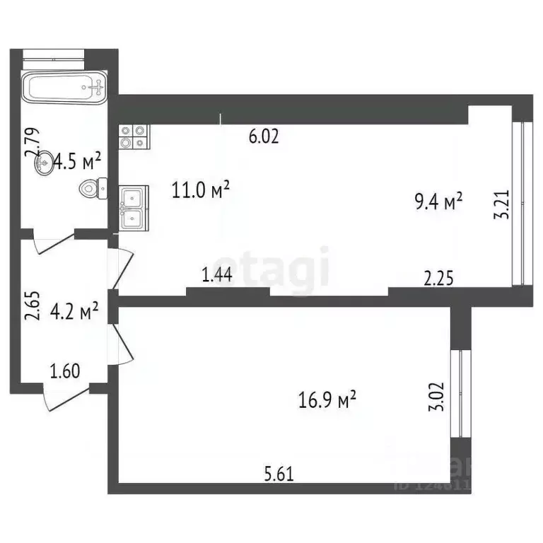 2-к кв. Краснодарский край, Анапа проезд Белорусский, 8Е (46.0 м) - Фото 1