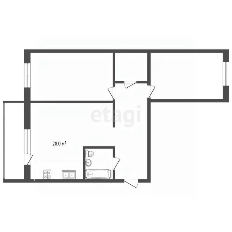 3-к кв. Псковская область, Псков Юбилейная ул., 89А (70.0 м) - Фото 2