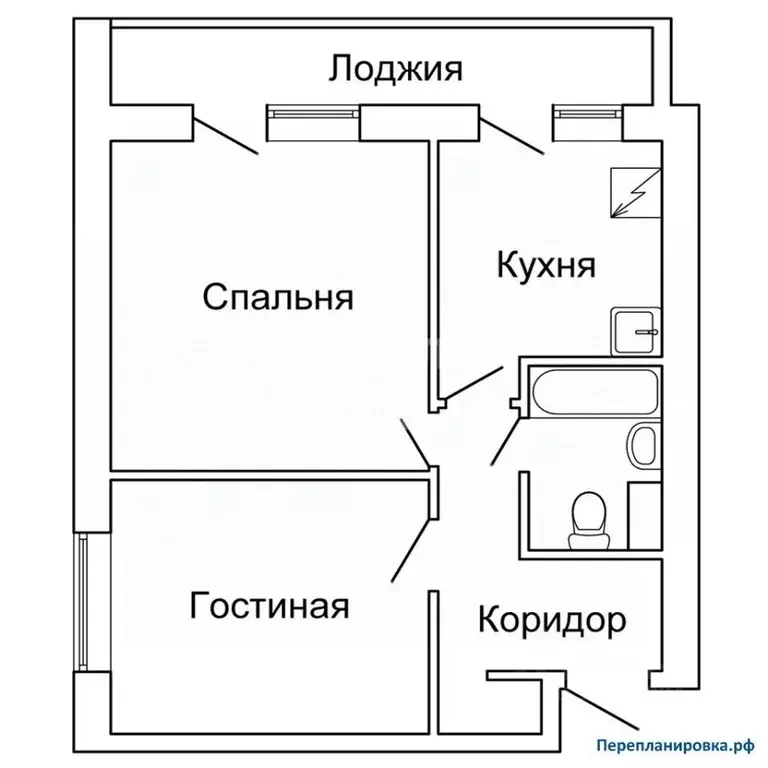 2-к кв. Томская область, Томск ул. Карташова, 37 (42.0 м) - Фото 2