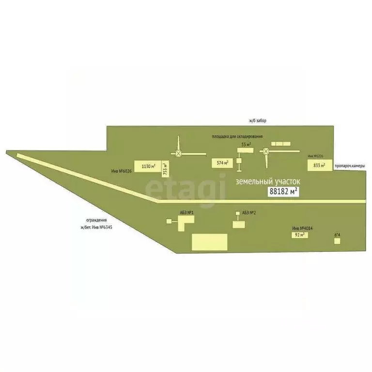 Склад в Мордовия, Саранск 2-я Промышленная ул., 1А (88182 м) - Фото 1