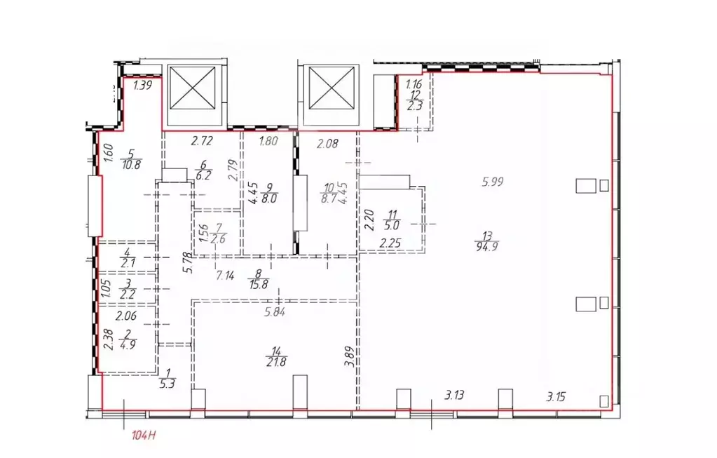 Торговая площадь в Москва Летниковская ул., 11к1 (88 м) - Фото 2