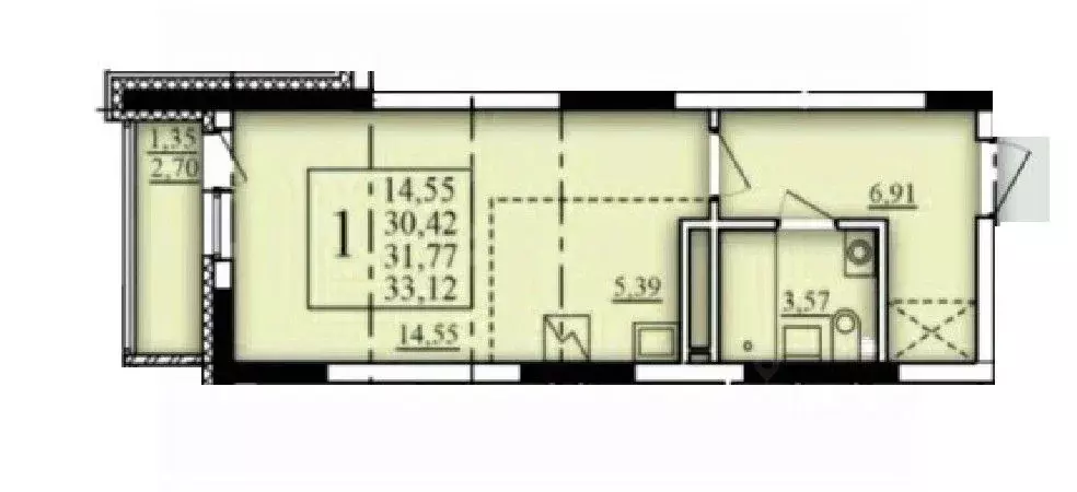1-к кв. Башкортостан, Уфа Затон-Восточный жилрайон, Паруса жилой ... - Фото 0