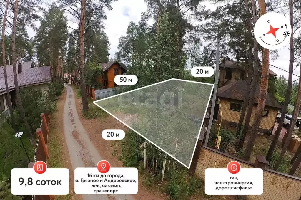 Участок в Тюменская область, Тюменский район, Искра-1 СНТ  (9.78 сот.) - Фото 0
