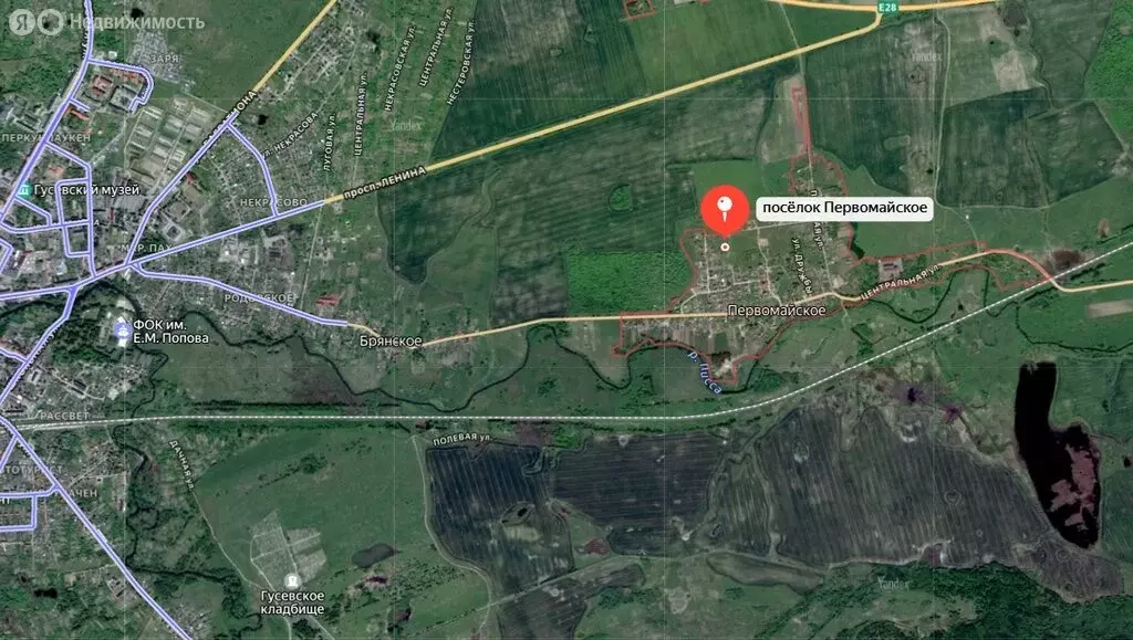 Участок в посёлок Первомайское, Центральная улица, 38 (12 м) - Фото 1