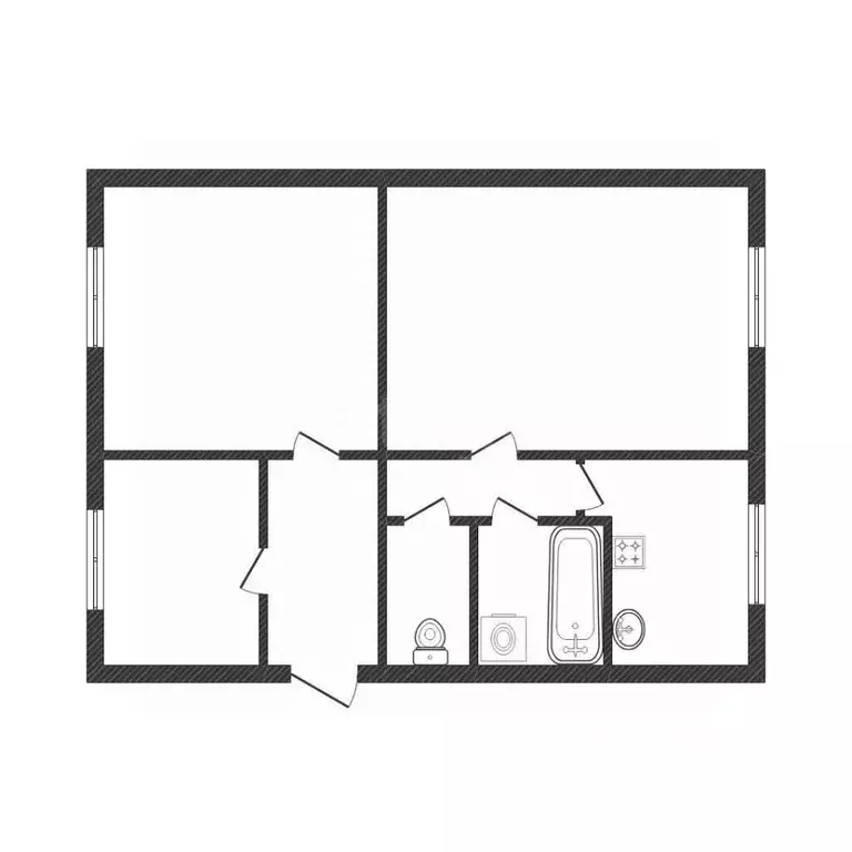 3-к кв. Смоленская область, Ельня Гвардейская ул., 75 (51.9 м) - Фото 1