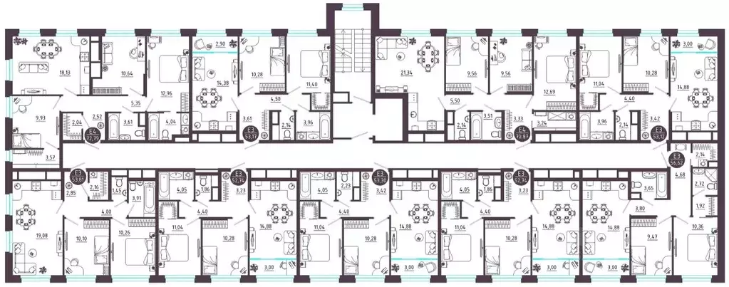 3-к кв. Тульская область, Тула ул. Купцов Гречихиных (72.79 м) - Фото 1