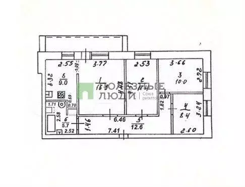 4-к. квартира, 74 м, 5/10 эт. - Фото 0