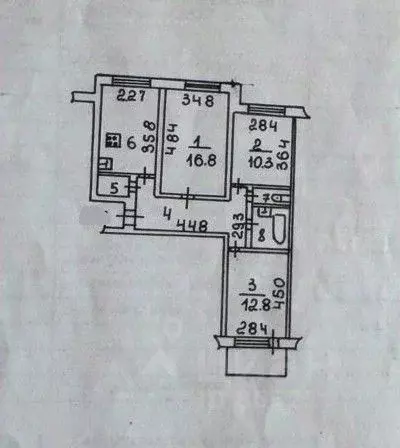 3-к кв. Волгоградская область, Волжский ул. Мира, 86 (64.8 м) - Фото 2
