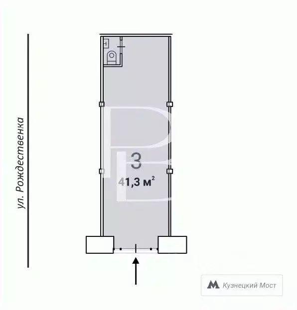 Торговая площадь в Москва ул. Рождественка, 6/9/20С1 (41 м) - Фото 2