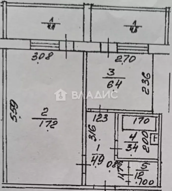 1-к кв. Башкортостан, Уфа ул. Уфимское Шоссе, 35 (33.1 м) - Фото 2