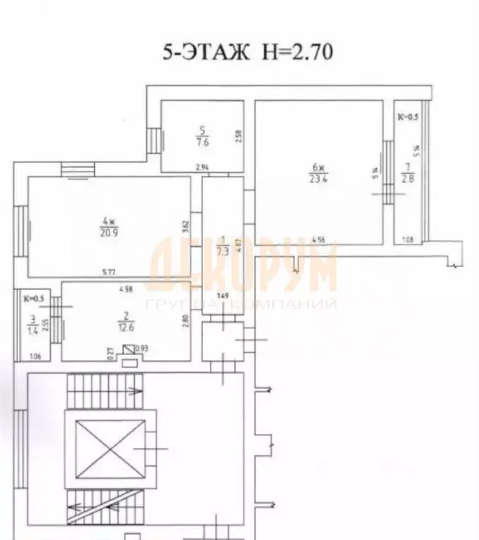 2-к кв. Калининградская область, Калининград ул. Сержанта Мишина, 22Б ... - Фото 2