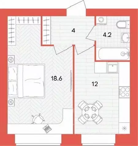 1-к кв. Пензенская область, Пензенский район, Мичуринский сельсовет, ... - Фото 1