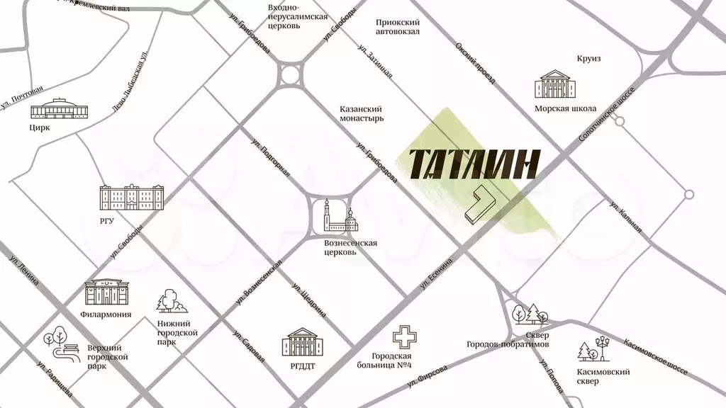 1-к. квартира, 55,5 м, 6/7 эт. - Фото 1
