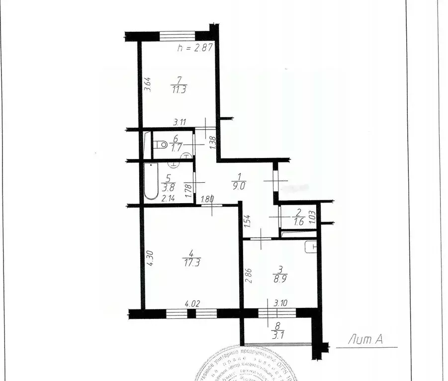 2-к кв. Московская область, Подольск Юбилейная ул., 7а (54.3 м) - Фото 1