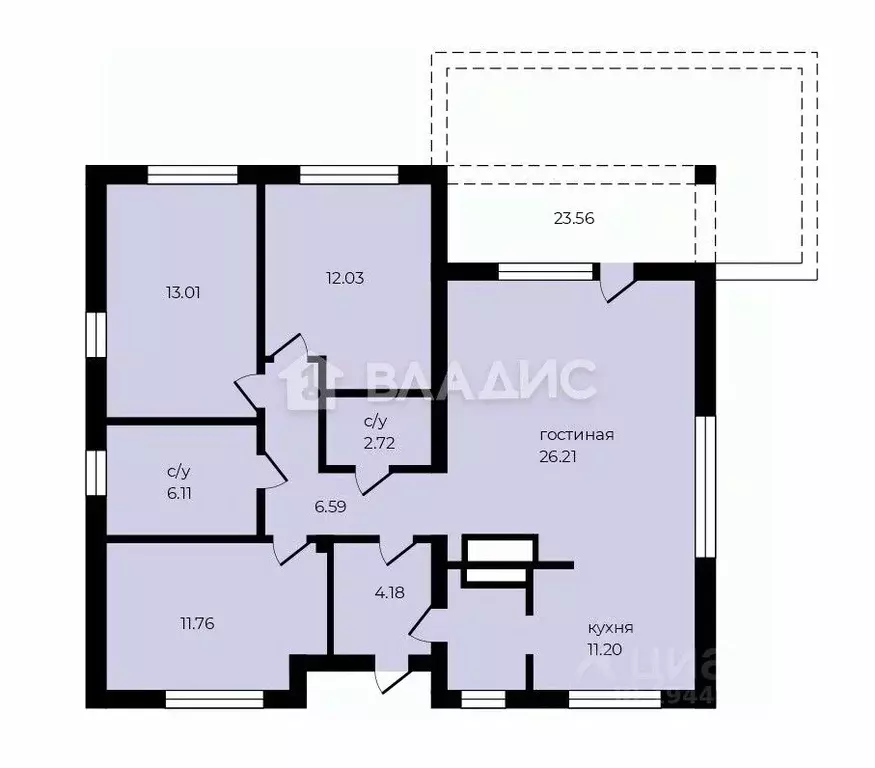 Дом в Московская область, Домодедово городской округ, д. Ивановка, ... - Фото 2