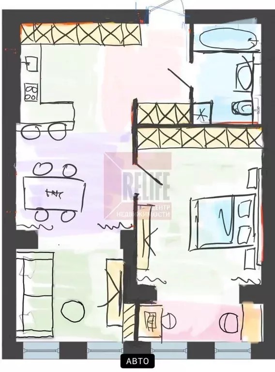 2-к кв. Калининградская область, Калининград Арсенальная ул., 29 (55.0 ... - Фото 2