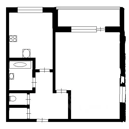 1-к кв. Тюменская область, Тюмень ул. Николая Чаплина, 117 (36.0 м) - Фото 2