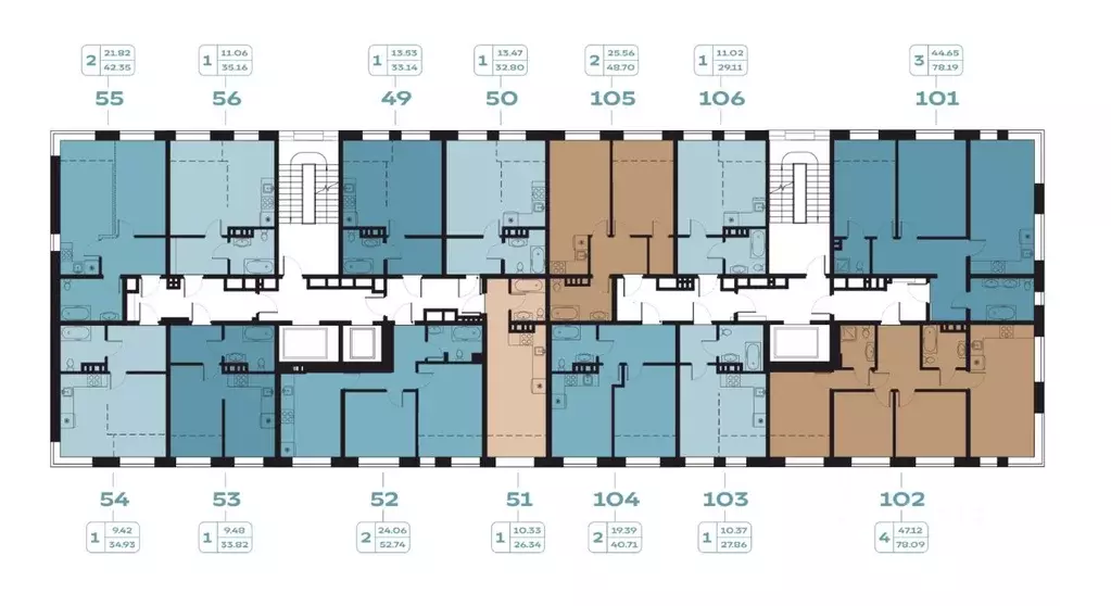 2-к кв. Иркутская область, Иркутск наб. Верхняя, 127 (40.71 м) - Фото 1