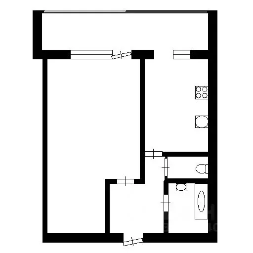 1-к кв. Тюменская область, Тюмень ул. Шишкова, 84 (31.0 м) - Фото 2