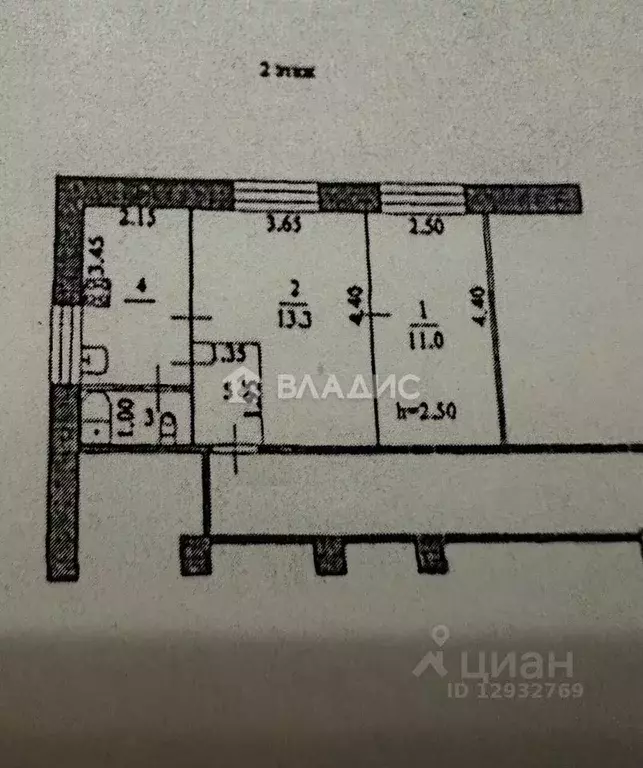 2-к кв. Пензенская область, Пенза Лесозащитная ул., 22 (36.5 м) - Фото 2