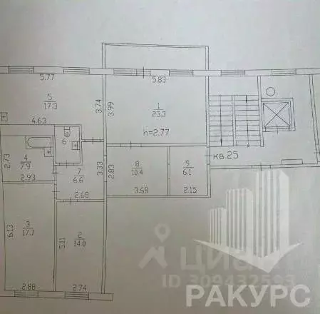 3-к кв. Пермский край, Пермь ул. Чернышевского, 19А (106.4 м) - Фото 1