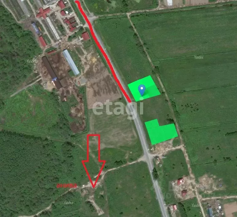 Участок в Сахалинская область, Анивский городской округ, с. ... - Фото 1