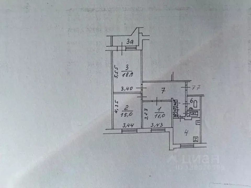 3-к кв. Москва ул. Академика Капицы, 20 (73.9 м) - Фото 2